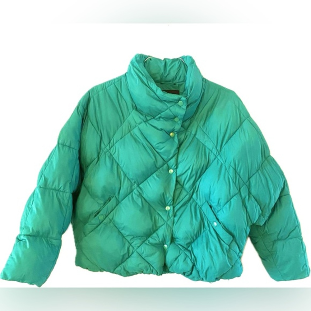 Deluc Giglia Quilted Jacket in fantastic green size M style No 5327D